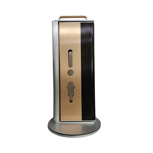 Présentoir de serrure de porte en or noir